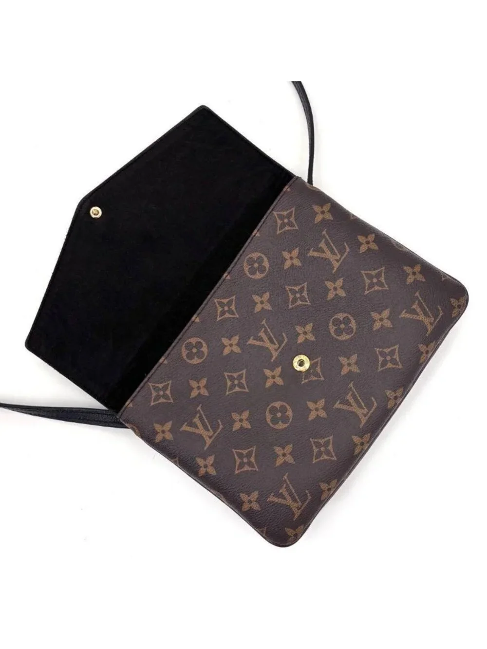 Louis Vuitton Monogram Twice Shoulder Bag Crossbody Gold